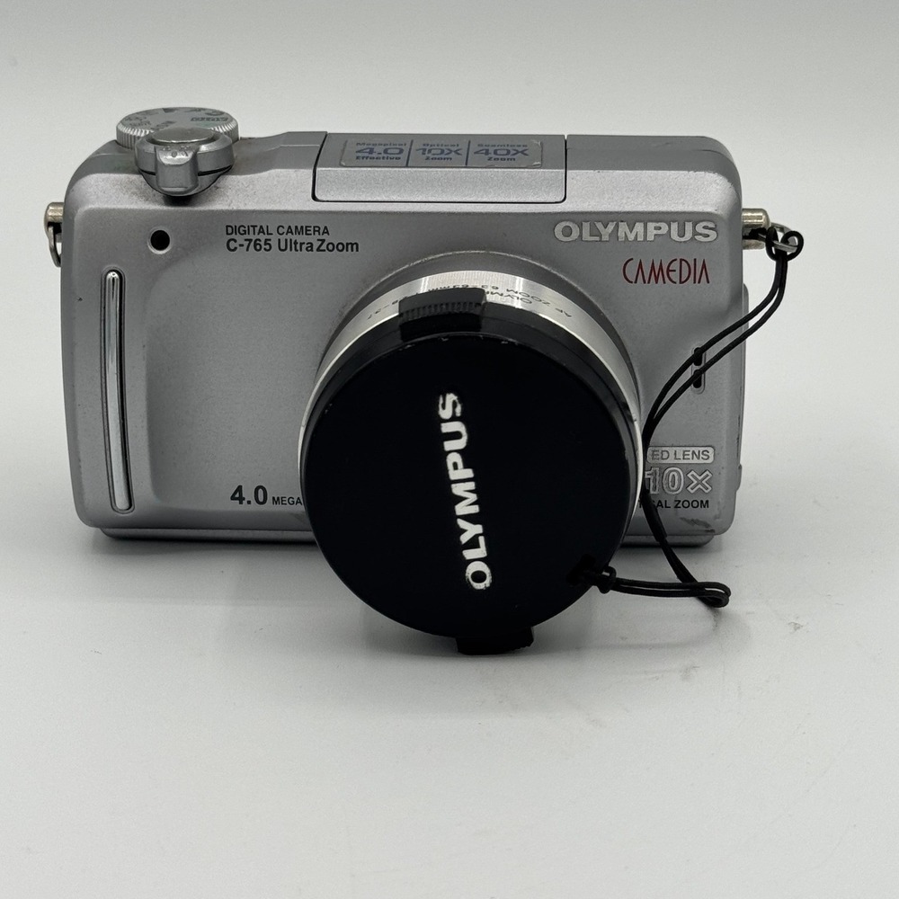 Olympus Camedia C-765 Ultra Zoom 4.0MP Digital Camera Silver 10x Optical Zoom